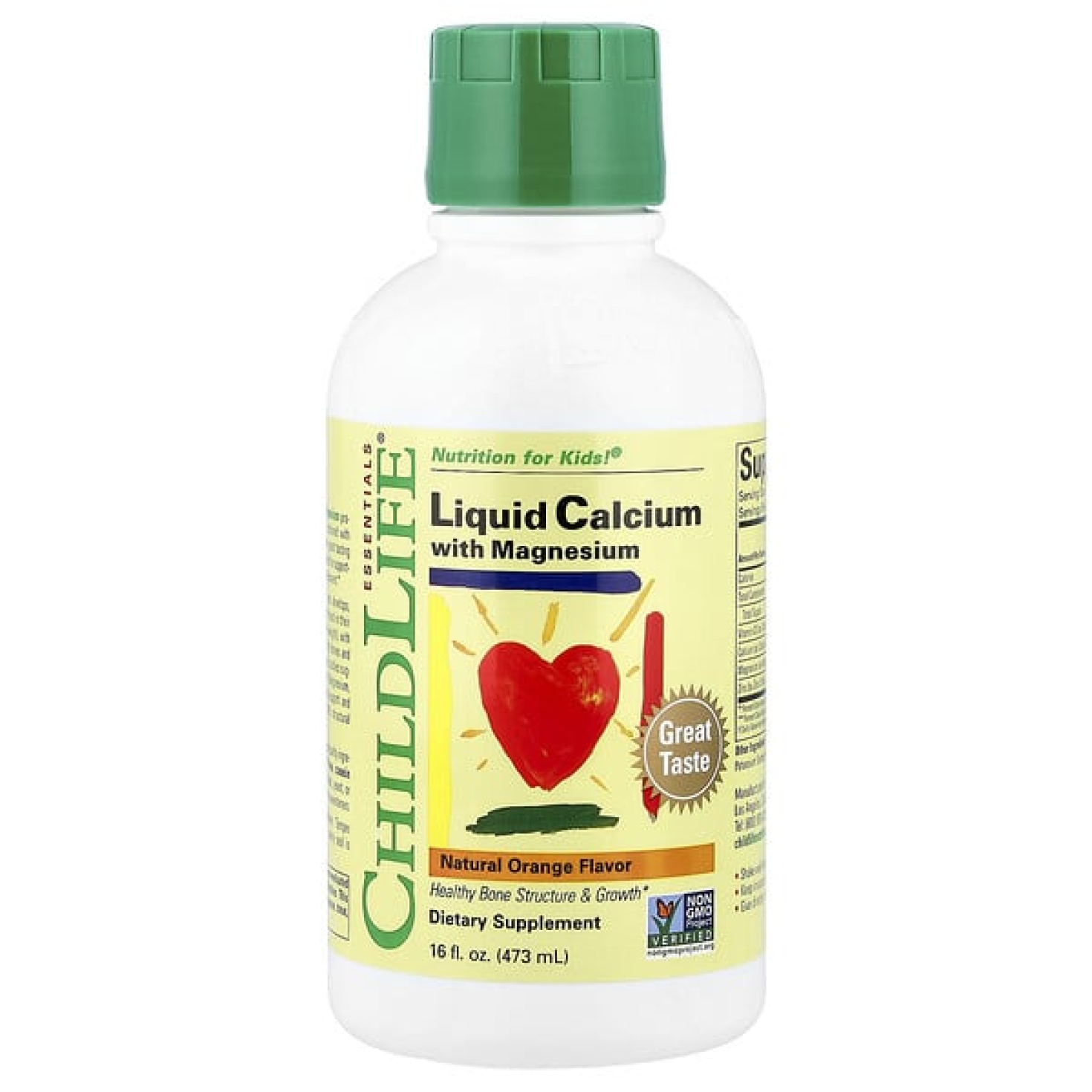ChildLife Essentials, жидкий кальций с магнием, с натуральным апельсиновым вкусом, 474 мл (16 жидк. унций)