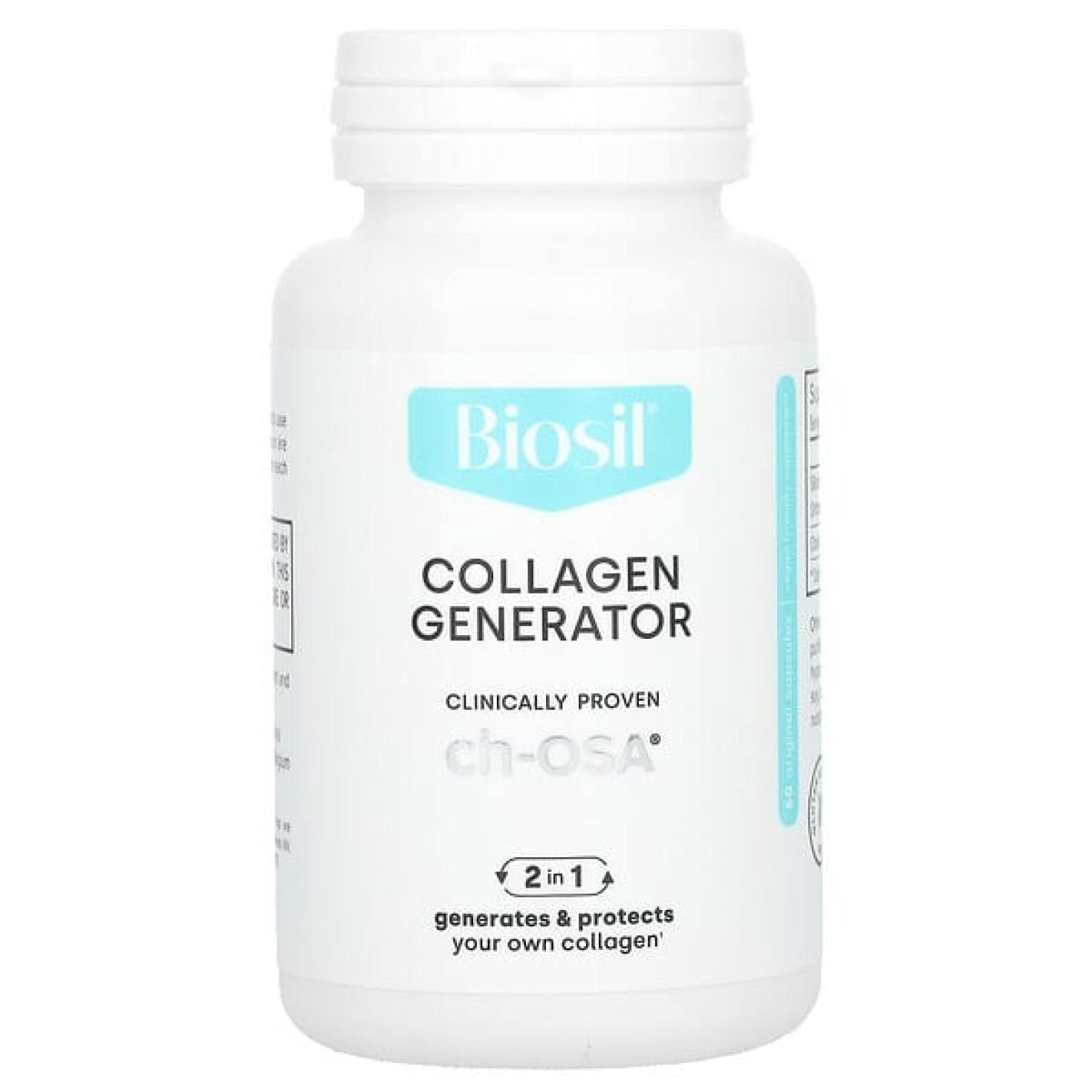 Biosil, Collagen Generator, средство для стимулирования производства коллагена, 60 оригинальных капсул