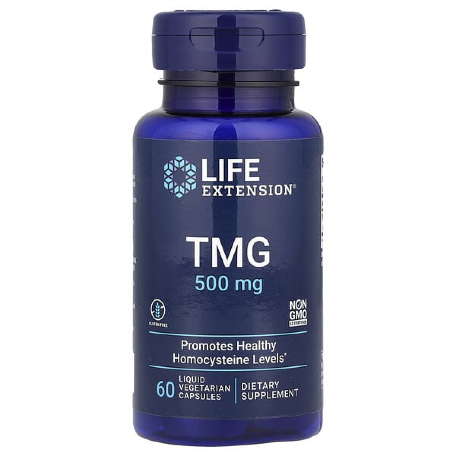Life Extension, ТМГ, 500 мг, 60 вегетарианских капсул с жидкостью