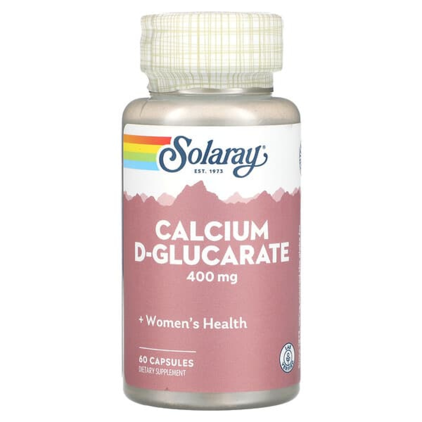 Solaray, d-глюкарат кальция, 60 капсул