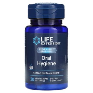 Life Extension, FLORASSIST, пробиотик, для гигиены полости рта, 30 вегетарианских пастилок