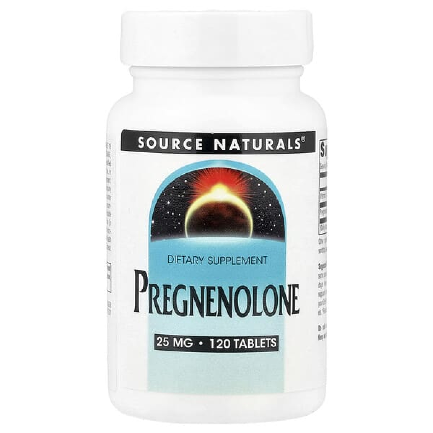 Source Naturals, прегненолон, 25 мг, 120 таблеток