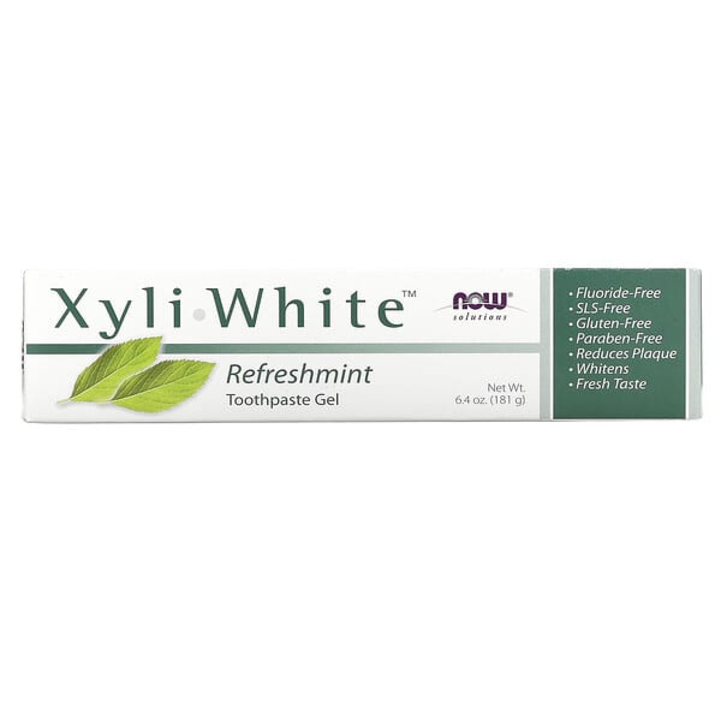 NOW Foods, Solutions, XyliWhite, зубная гель-паста, освежающая мята, 181 г (6,4 унции)
