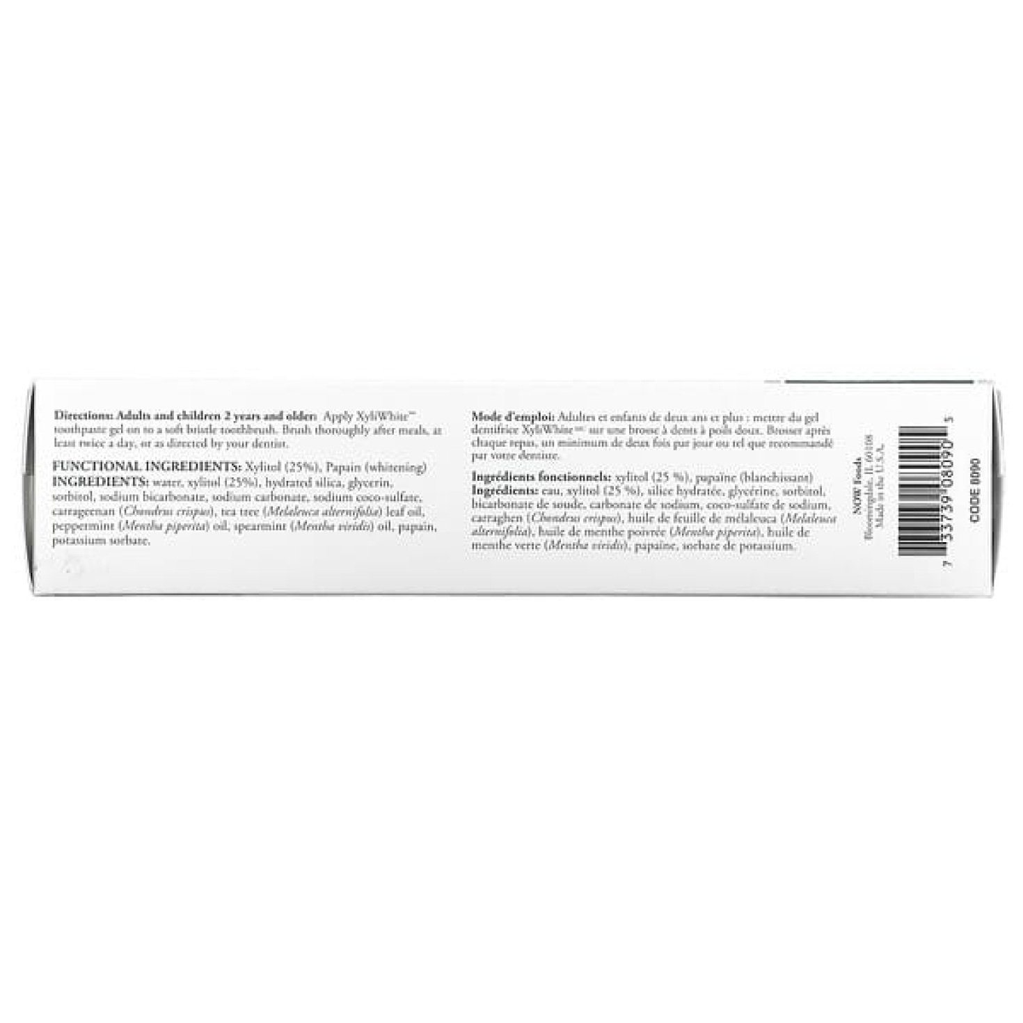 NOW Foods, Solutions, XyliWhite, зубная гель-паста, освежающая мята, 181 г (6,4 унции)