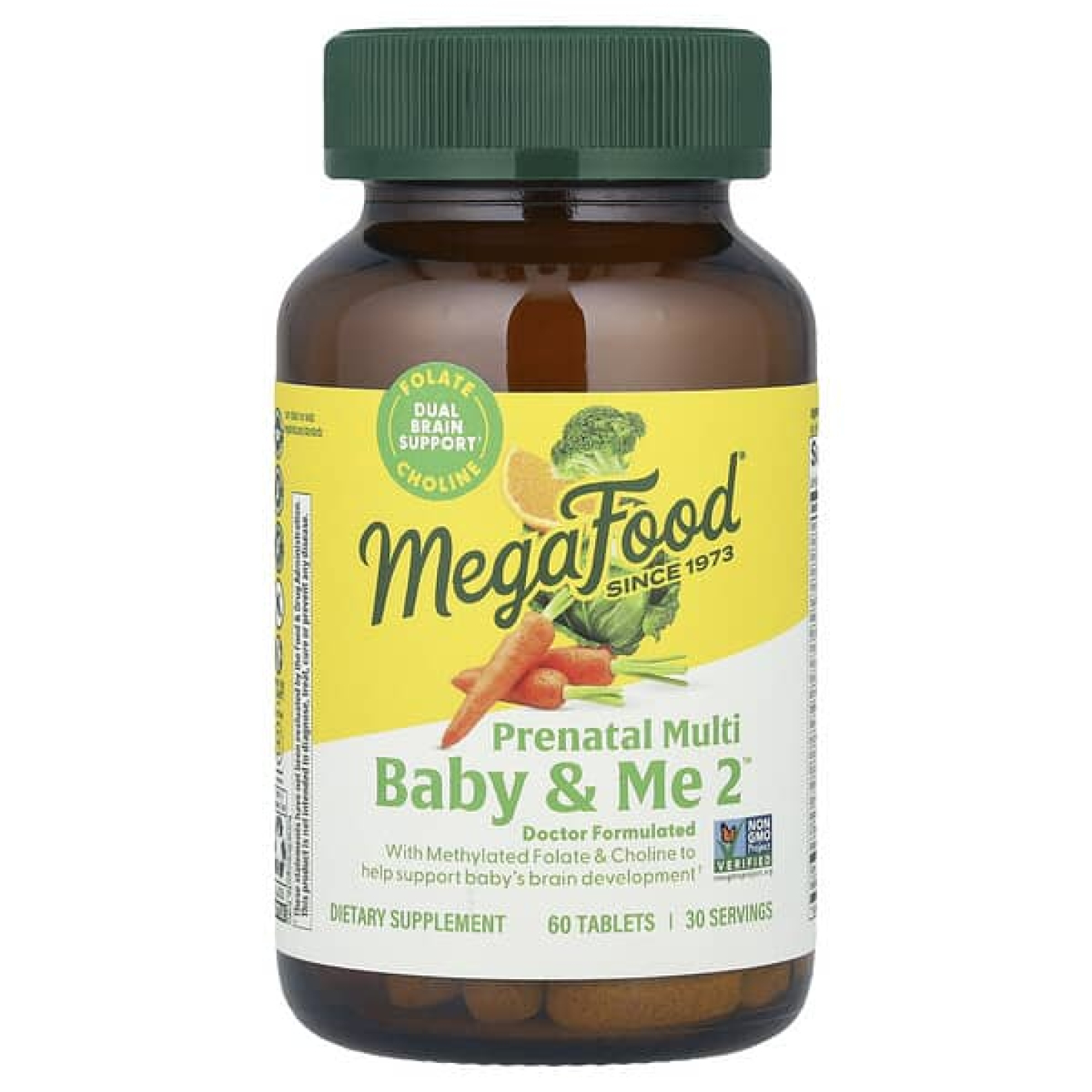 MegaFood, Baby & Me 2™, мультивитамины для беременных, 60 таблеток