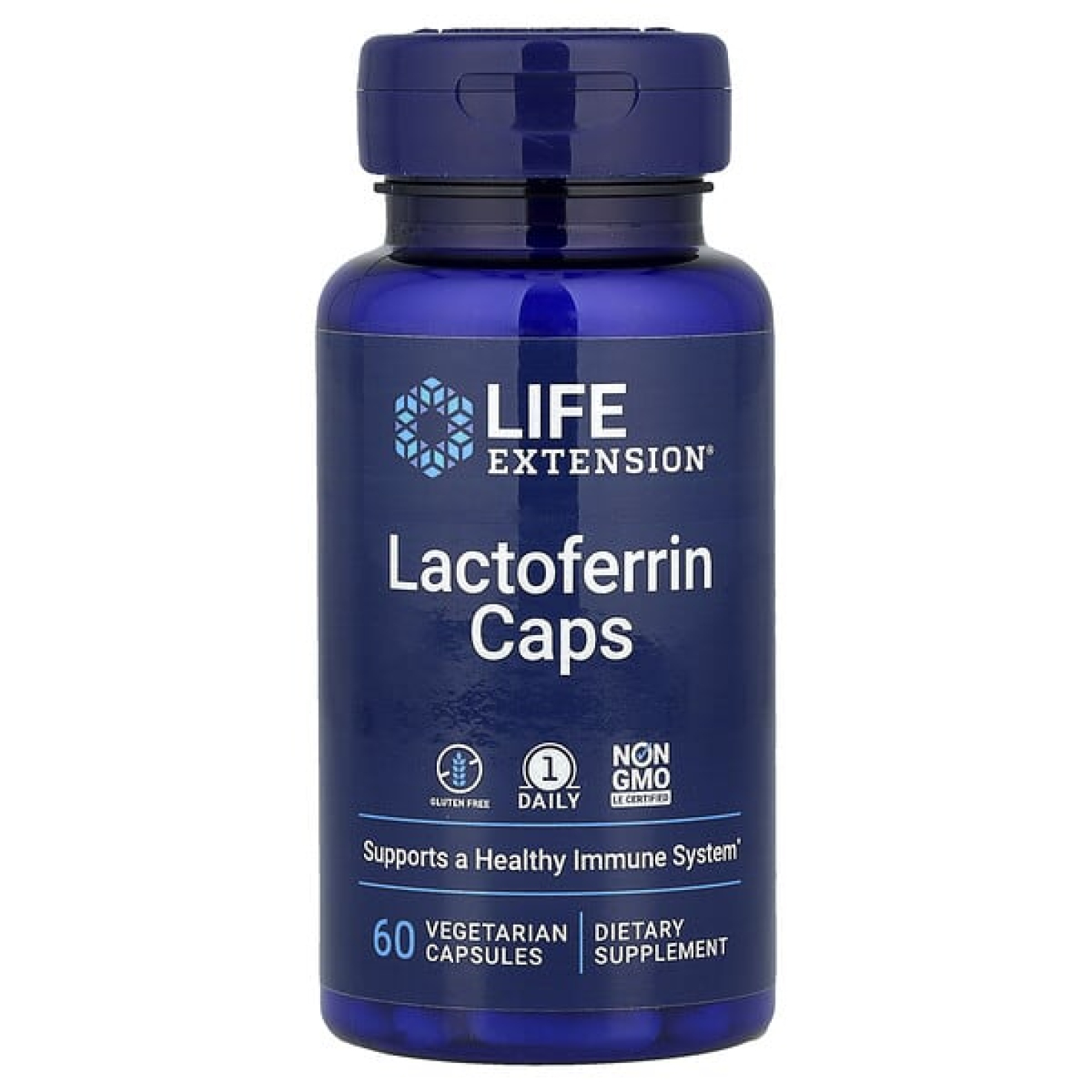 Life Extension, лактоферрин в капсулах, 60 вегетарианских капсул (300 мг в 1 капсуле)