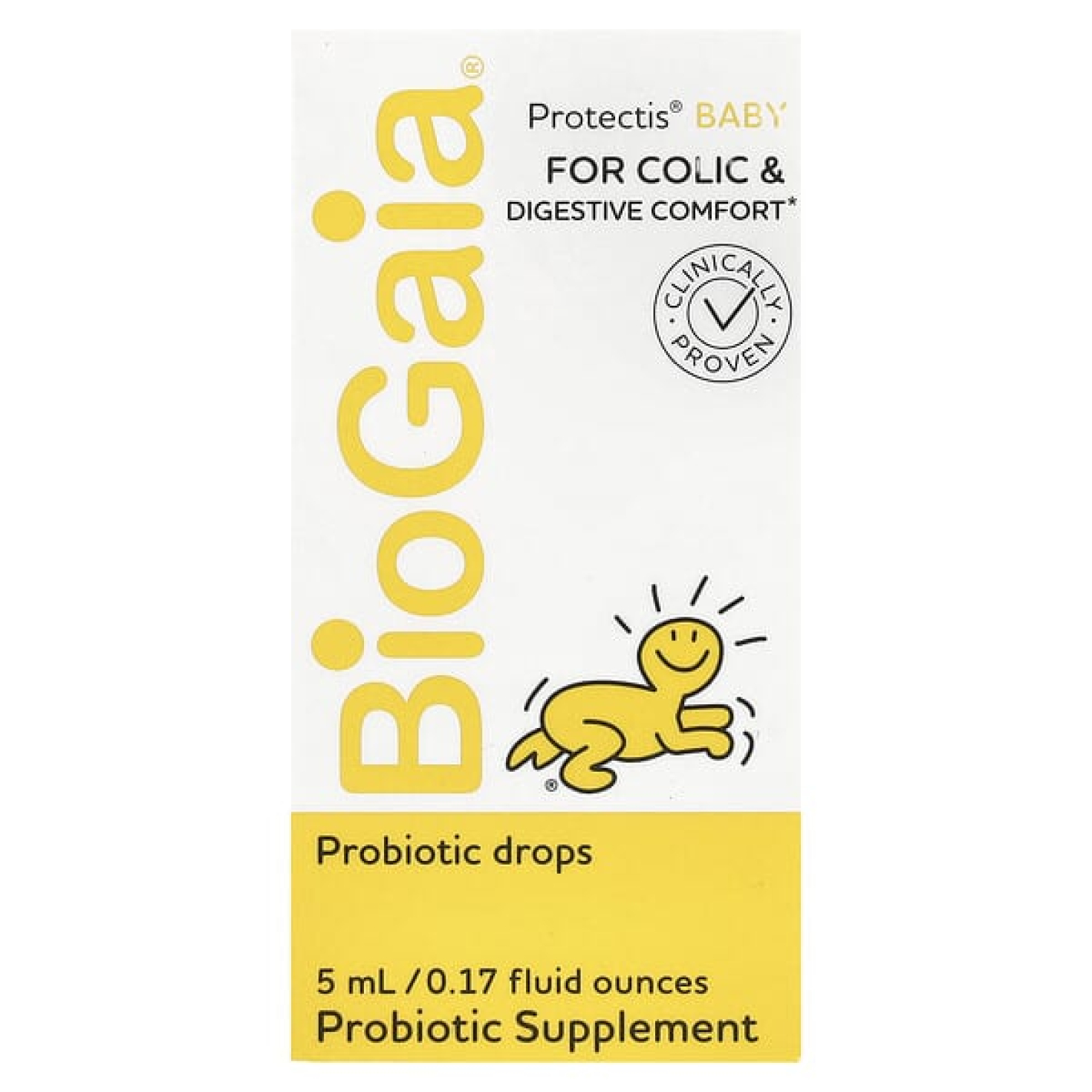 BioGaia, Protectis Baby, пробиотик в каплях для детей, 100 млн КОЕ, 5 мл (0,17 жидк. унции)