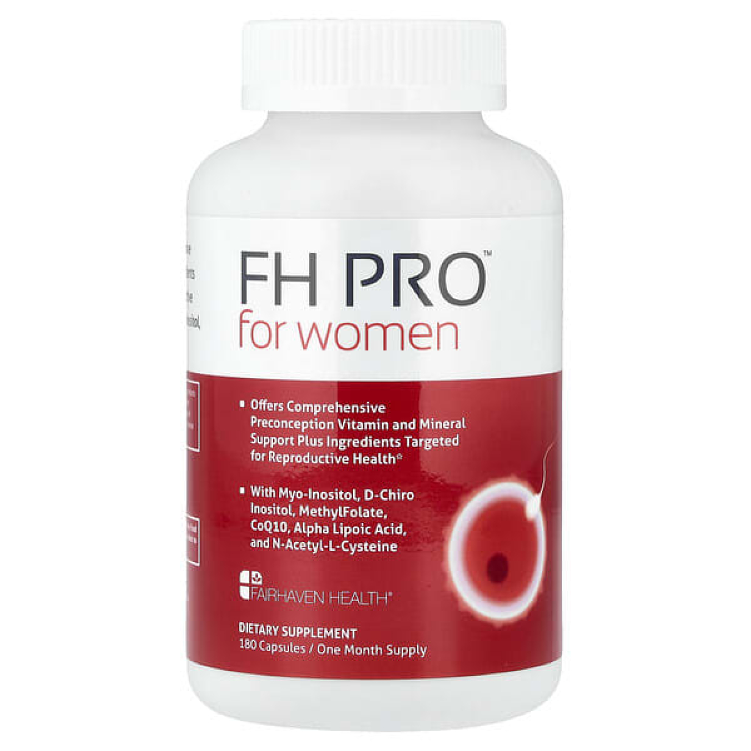 Fairhaven Health, FH Pro® для женщин, мультивитамины для поддержки фертильности, 180 капсул