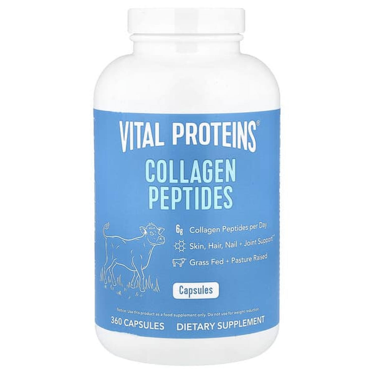 Vital Proteins, пептиды коллагена, 360 капсул (550 мг в капсуле)