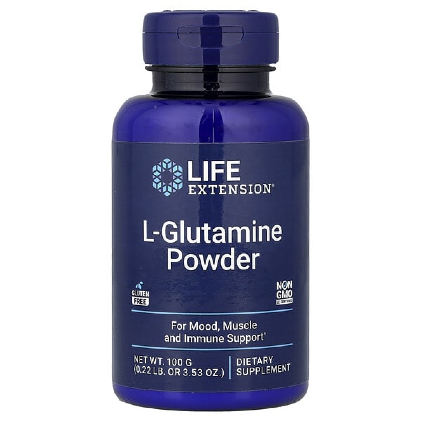 Life Extension, L-глютамин в виде порошка, 100 г (3,53 унции)