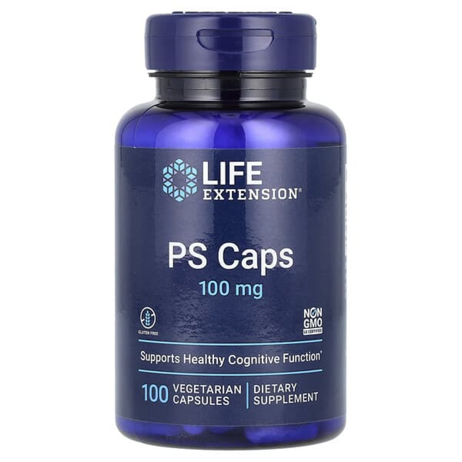 Life Extension, капсулы PS, 100 мг, 100 вегетарианских капсул
