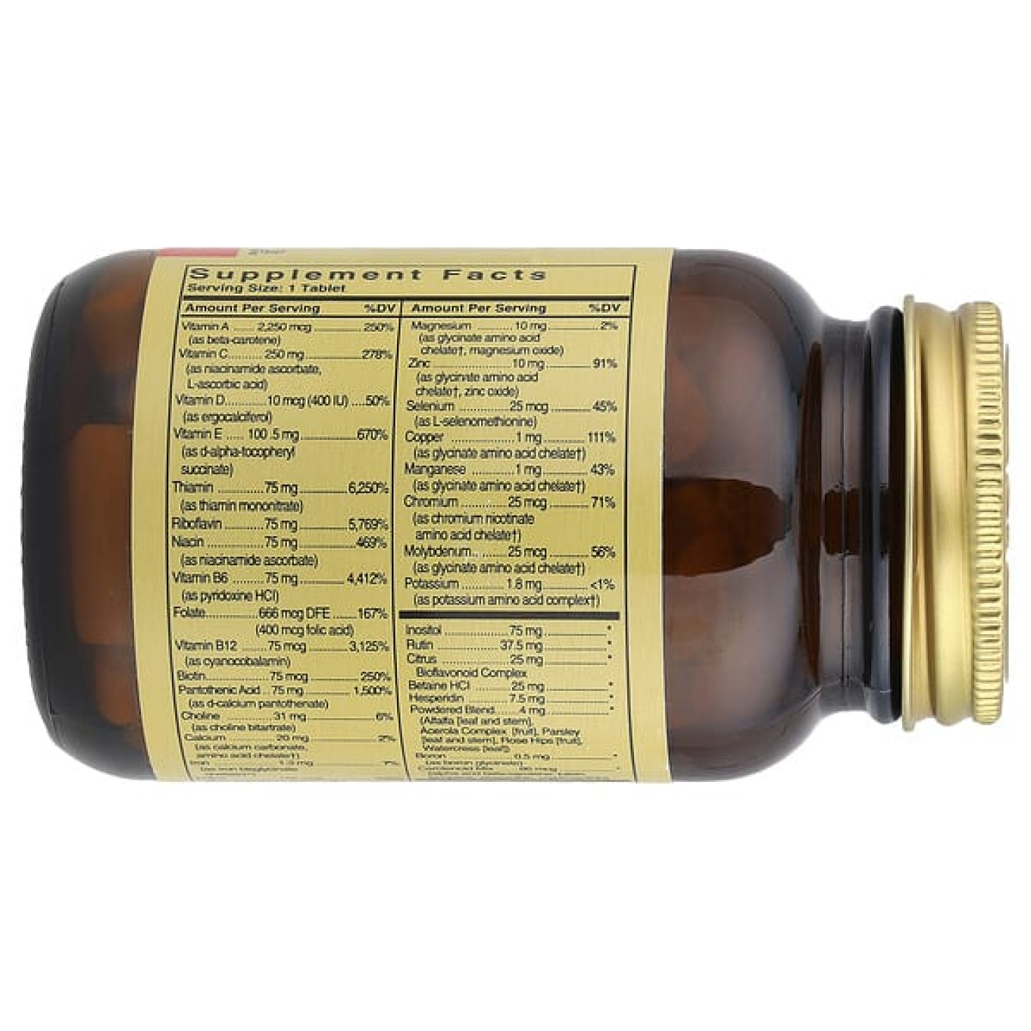 Solgar, Formula V ™ VM-75®, 60 таблеток