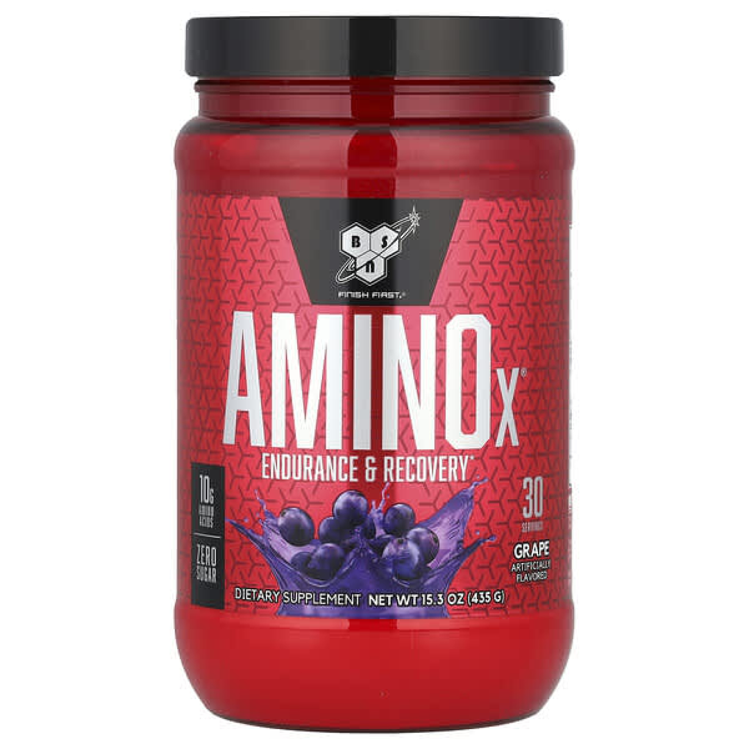 BSN, Amino-X, для выносливости и восстановления, со вкусом винограда, 435 г (15,3 унции)