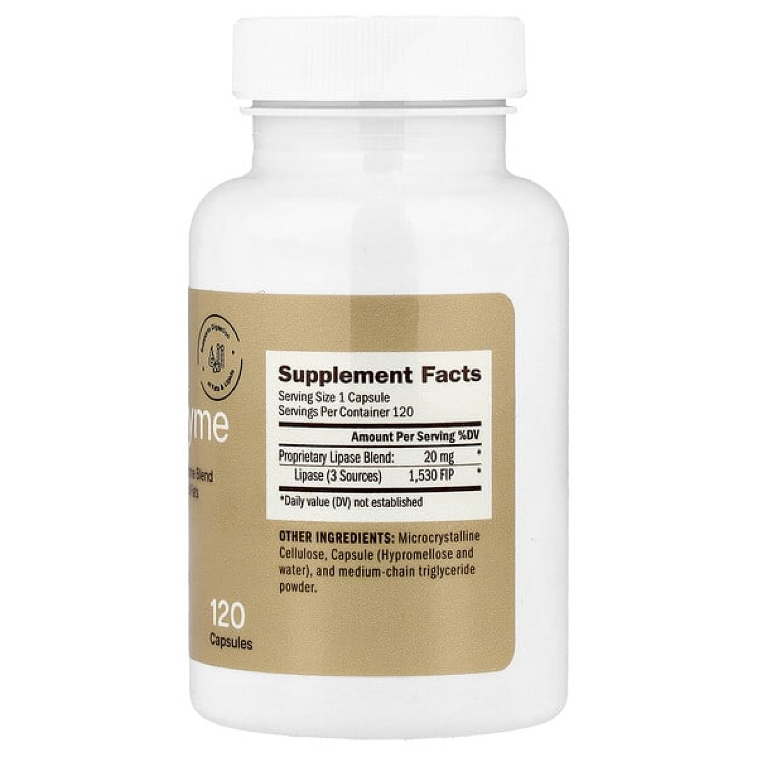 Houston Enzymes, Липазим, 120 капсул