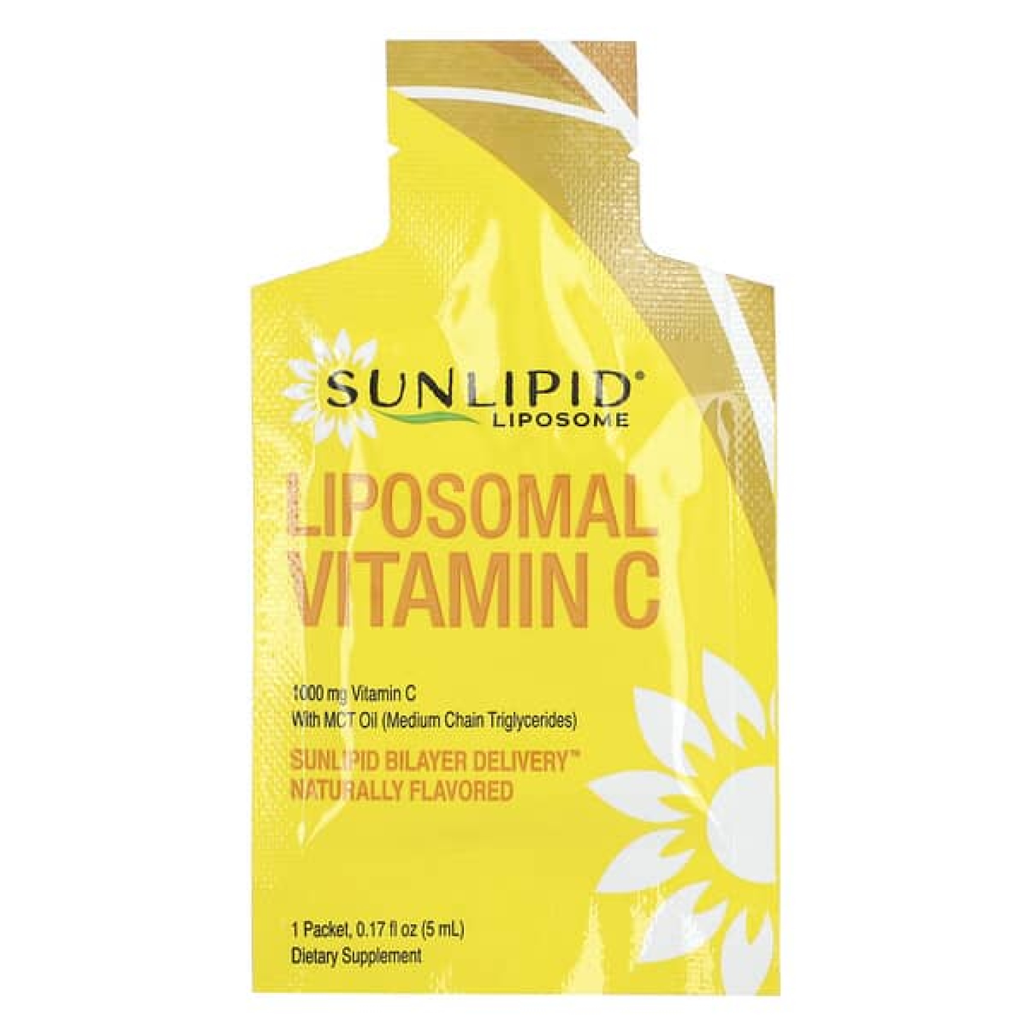 Sunlipid, липосомальный витамин C с маслом MCT, 30 пакетиков по 5 мл (0,17 жидк. унции)