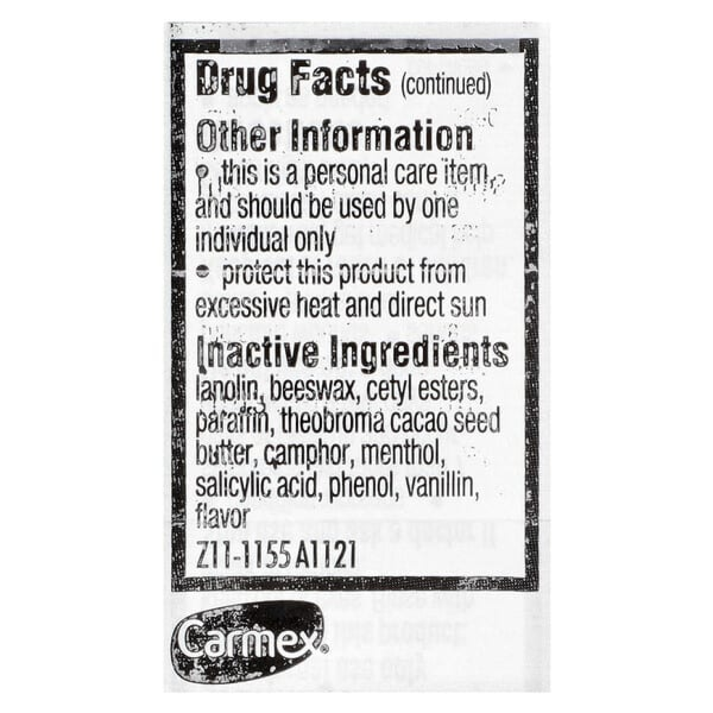 Carmex, классический бальзам для губ, лечебный, 7,5 г (0,25 унции)