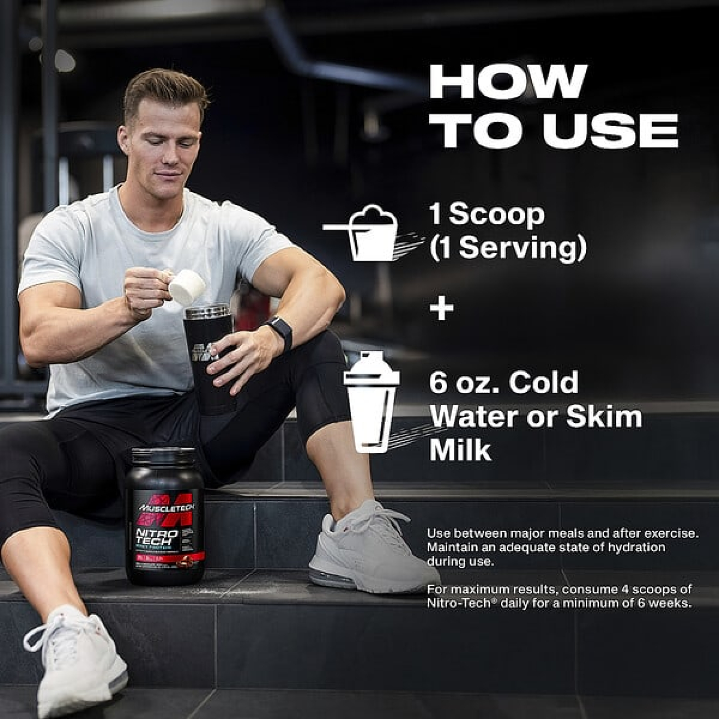 MuscleTech, Nitro-Tech ™ Whey Protein, молочный шоколад, 998 г (2,2 фунта)