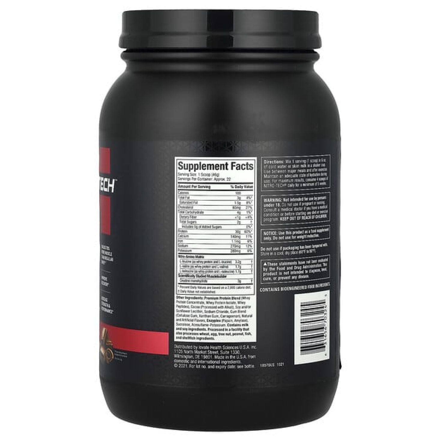MuscleTech, Nitro-Tech ™ Whey Protein, молочный шоколад, 998 г (2,2 фунта)