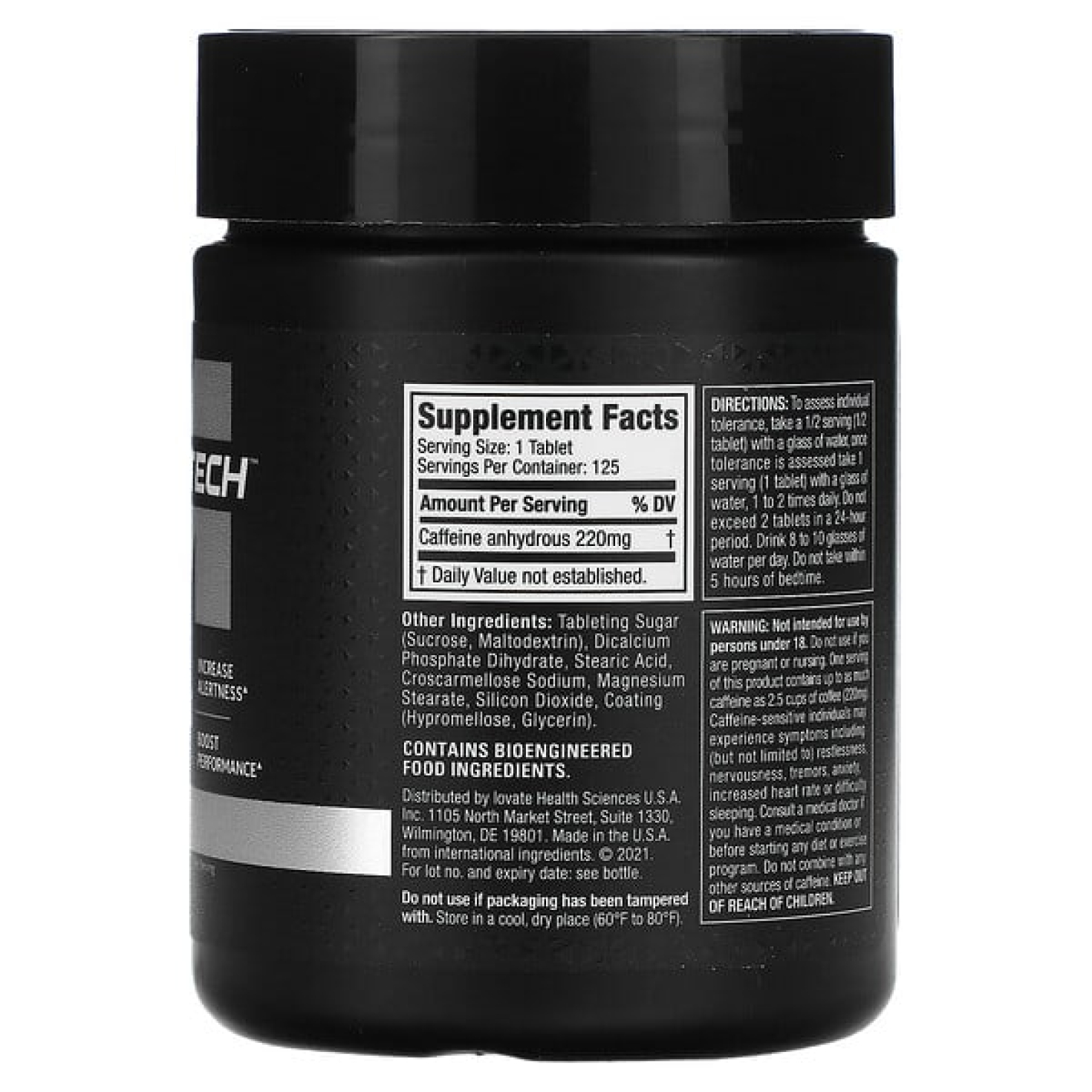 MuscleTech, Platinum 100%, кофеин, 220 мг, 125 таблеток