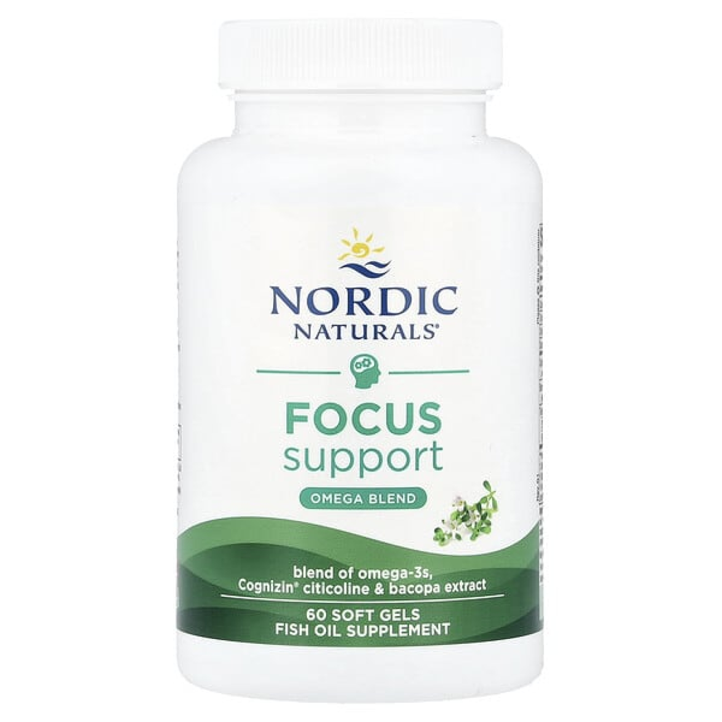 Nordic Naturals, Omega Focus, 1280 мг, 60 капсул (640 мг в 1 капсуле)