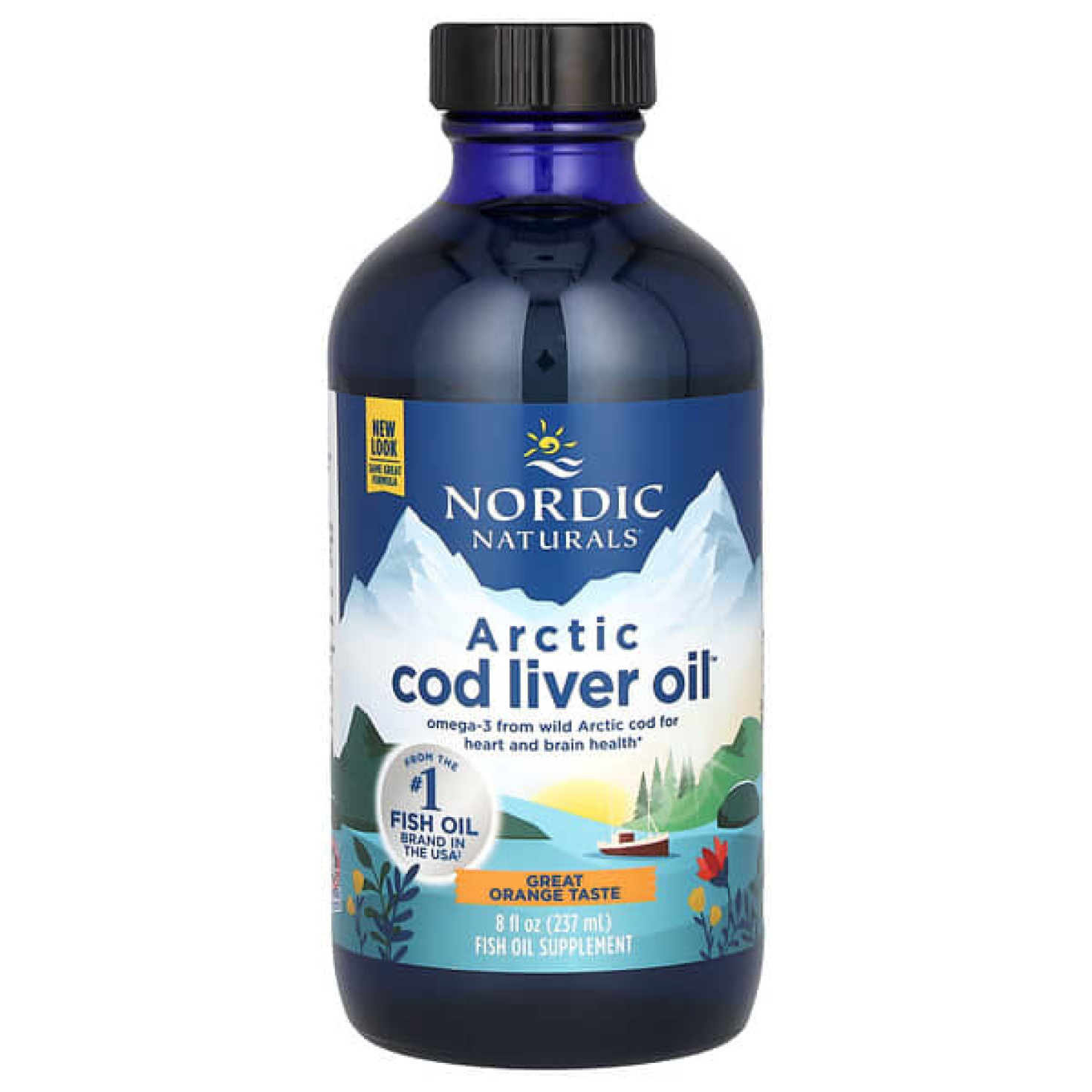 Nordic Naturals, Жир печени арктической трески, апельсин, 1060 мг, 237 мл (8 жидк. Унций)