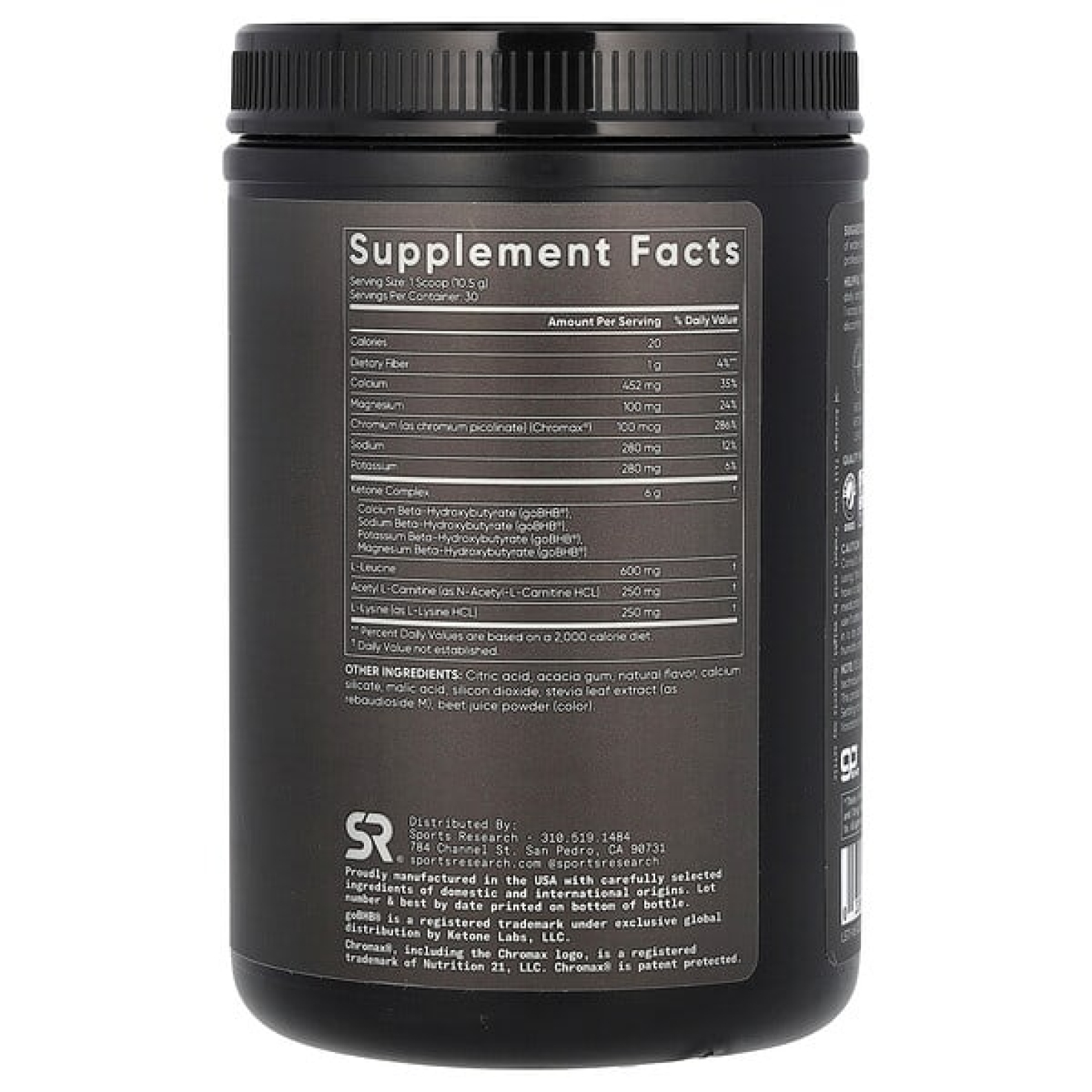 Sports Research, Keto +, фруктовый пунш, 315 г (11,1 унции)