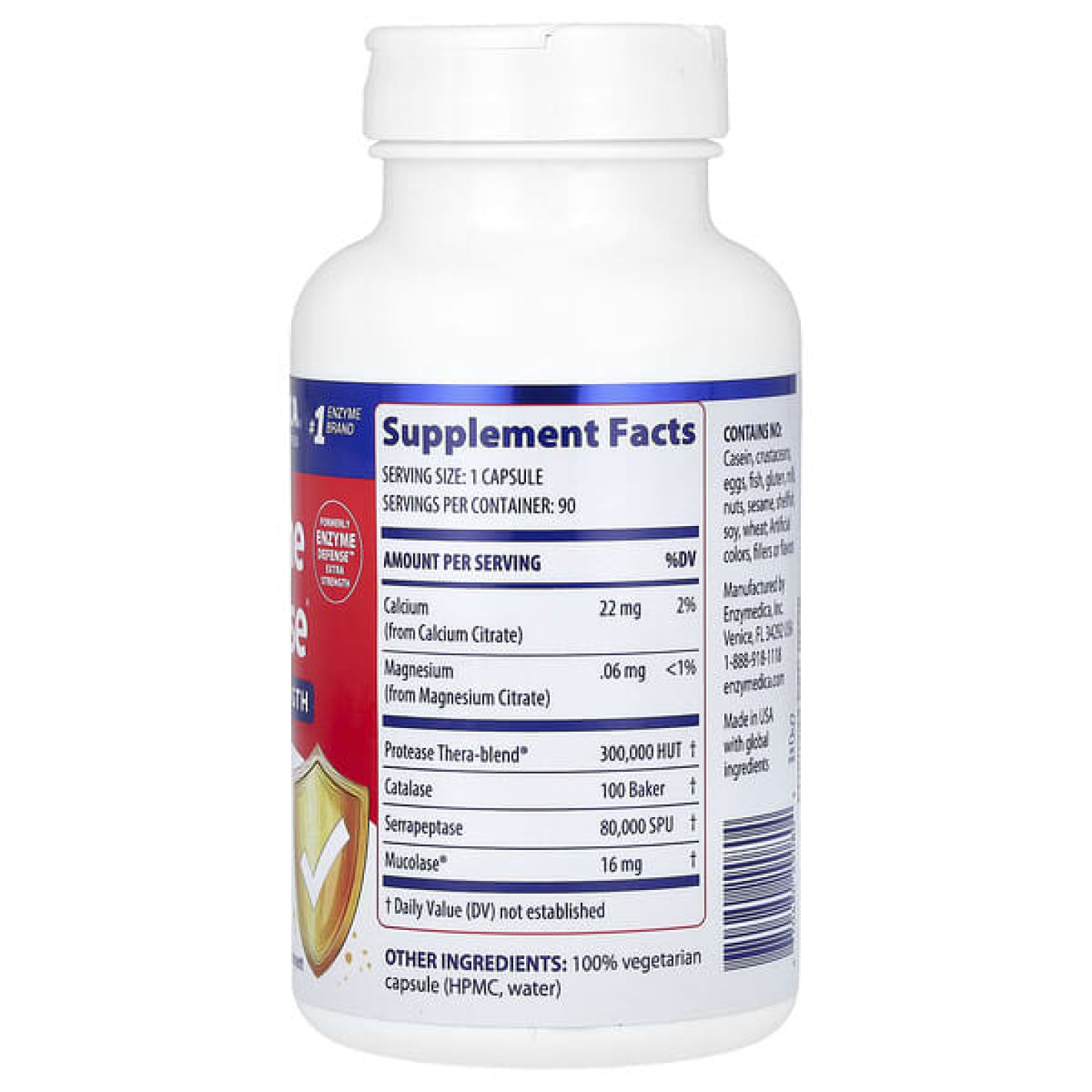 Enzymedica, Immune Defense, 90 капсул
