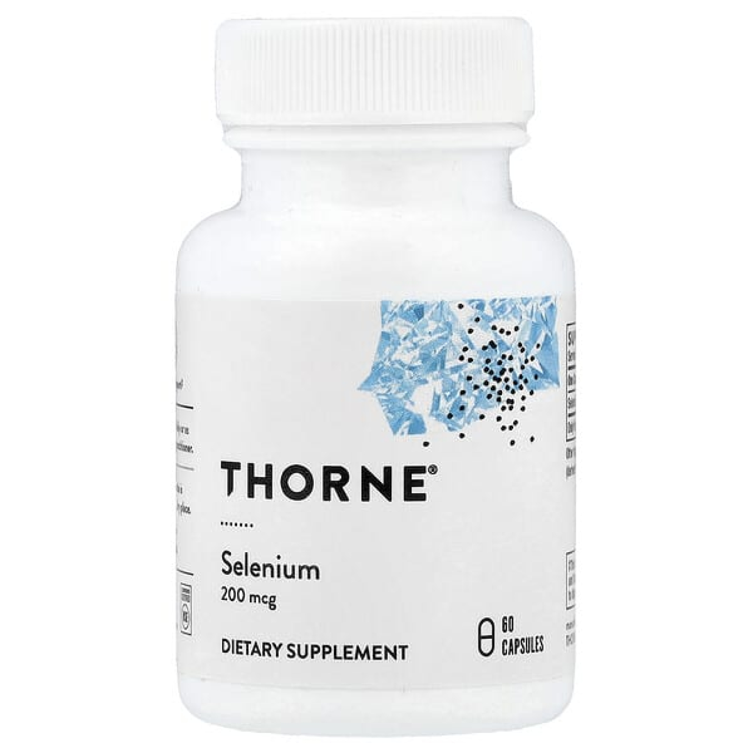 Thorne, селен, 200 мкг, 60 капсул