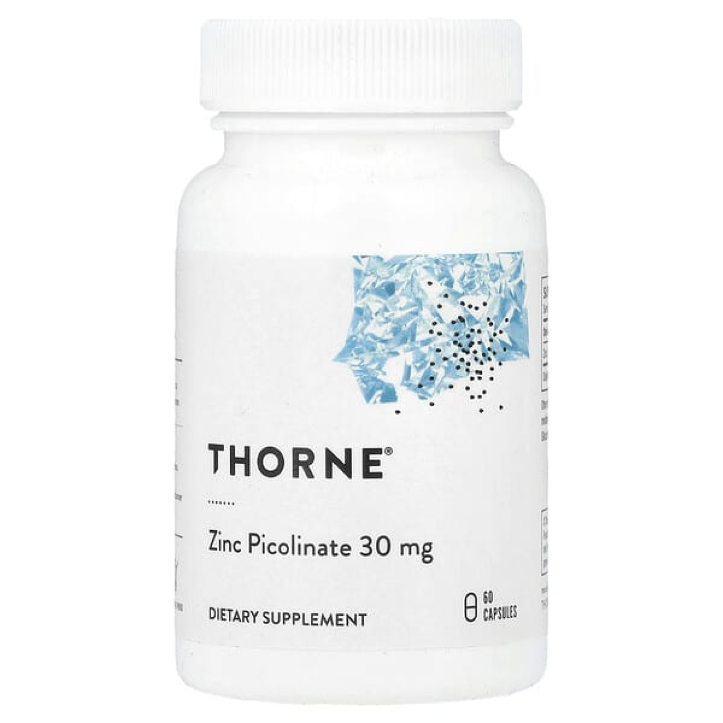 Thorne, Пиколинат Цинка с Удвоенной Эффективностью, 60 Растительных капсул